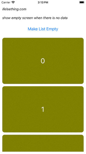 no data component in flatlist