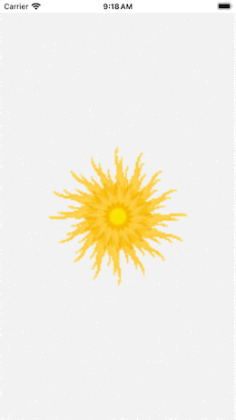 show gif image in react native ios