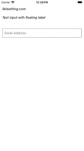 Custom Floating Label Text Input in React Native