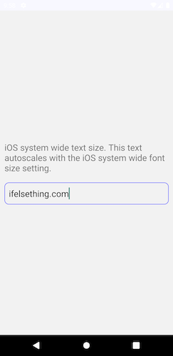 AllowFontScaling prop in react native android