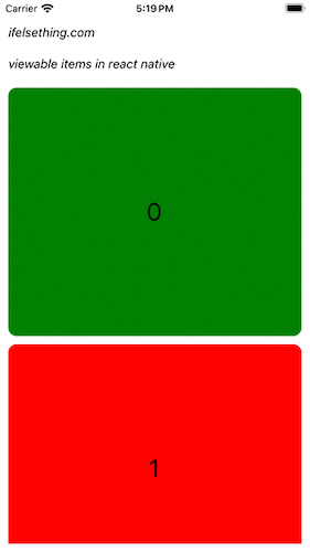 apply two configs for list items viewability
